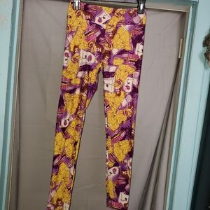 Lularoe Disney Belle Beauty and the Beast Leggings